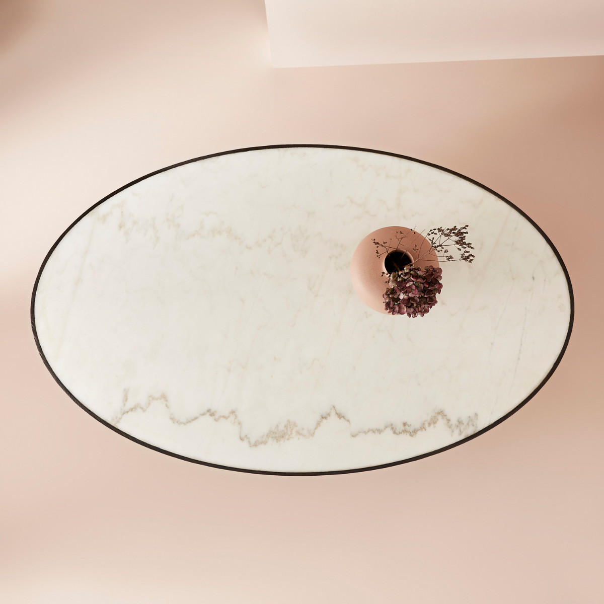 COUCHTISCH aus weißem marmor - tulipe 130/80/44 cm - Weiß, Holz (99/99/44cm) - Signature