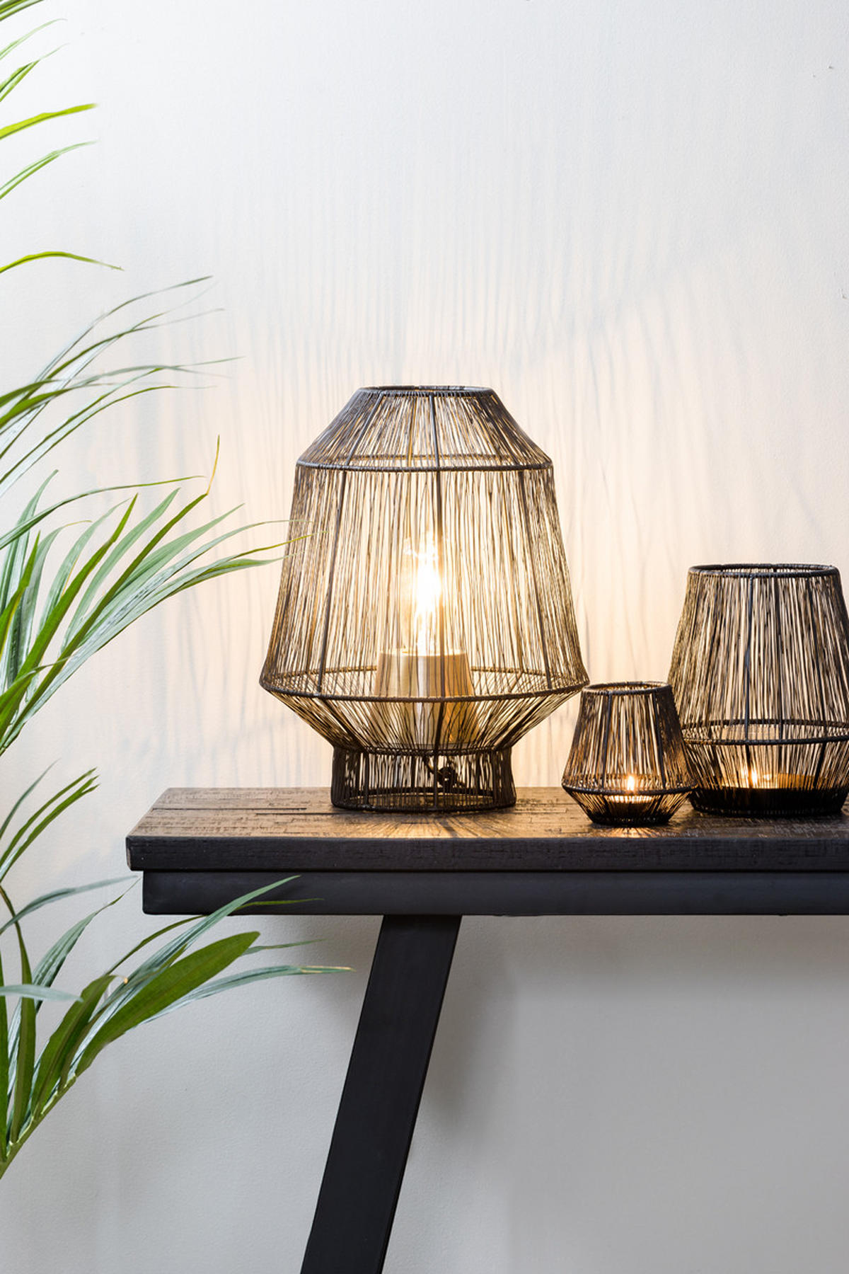 TISCHLAMPE Vitora Bronze Ø30/38 cm - Bronzefarben, Metall (30/30/38cm) - Light & Living