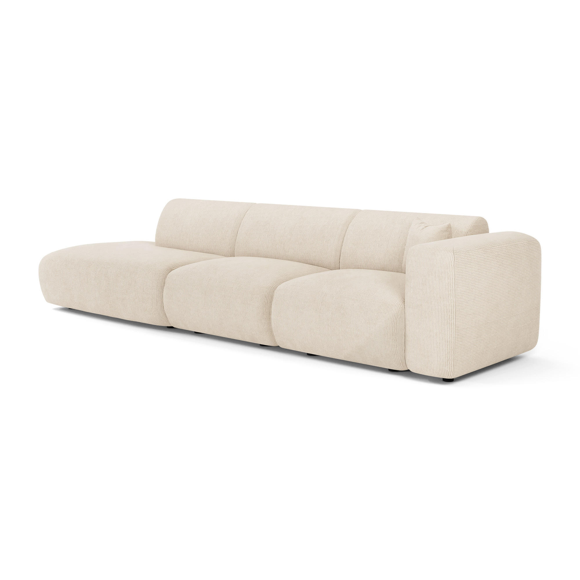 Thumbnail - Sia Home Sofa, Creme, Textil, 5-Sitzer, 310x73x96 cm, Wohnzimmer, Sofas & Couches, Sofas
