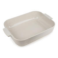 AUFLAUFFORM Keramik Appolia 40cm Rechteckig Ecru Spülmaschinenfest - Weiß, Keramik (27.2/40/8.3cm) - PEUGEOT