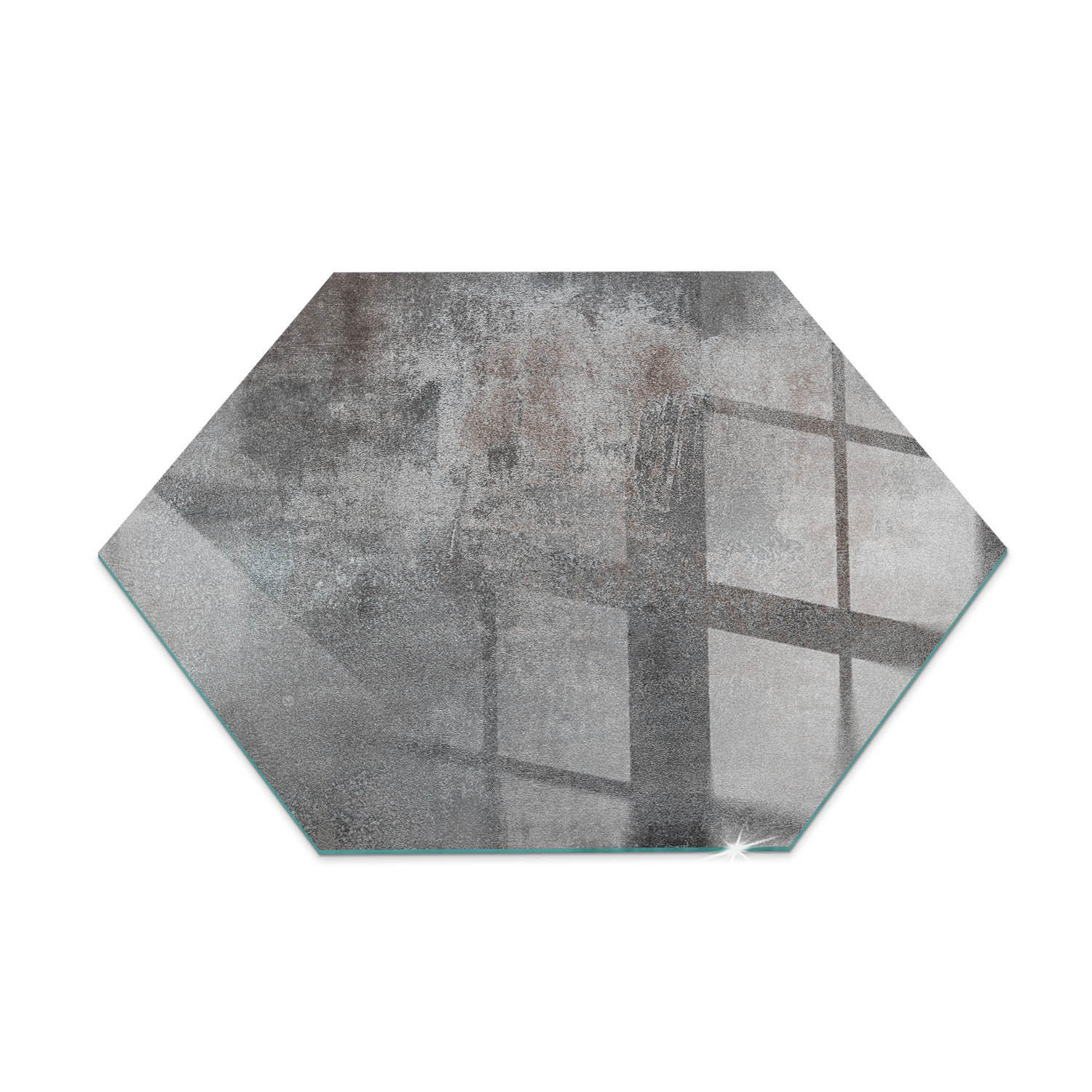 GLASPLATTE für Kamin h40 cm Grau - Grau, Glas (40/40/0.4cm) - ArtPrintCave