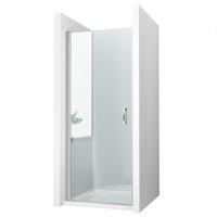 DUSCHTRENNWAND Chromfarben 90/195 cm - Chromfarben, Glas (90/195cm) - EMKE