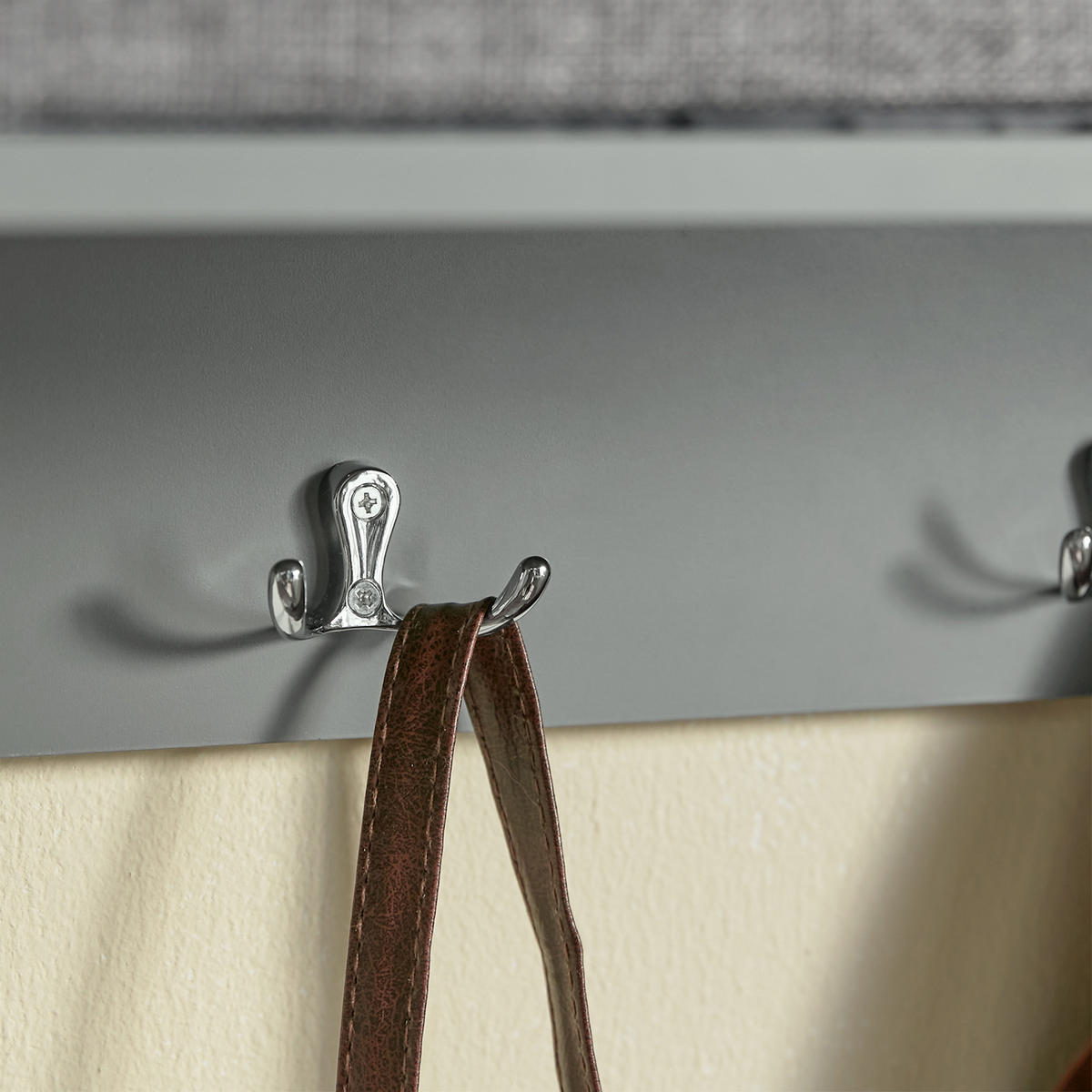 WANDGARDEROBE Grau - Grau, Holzwerkstoff (100/30/20cm) - SoBuy