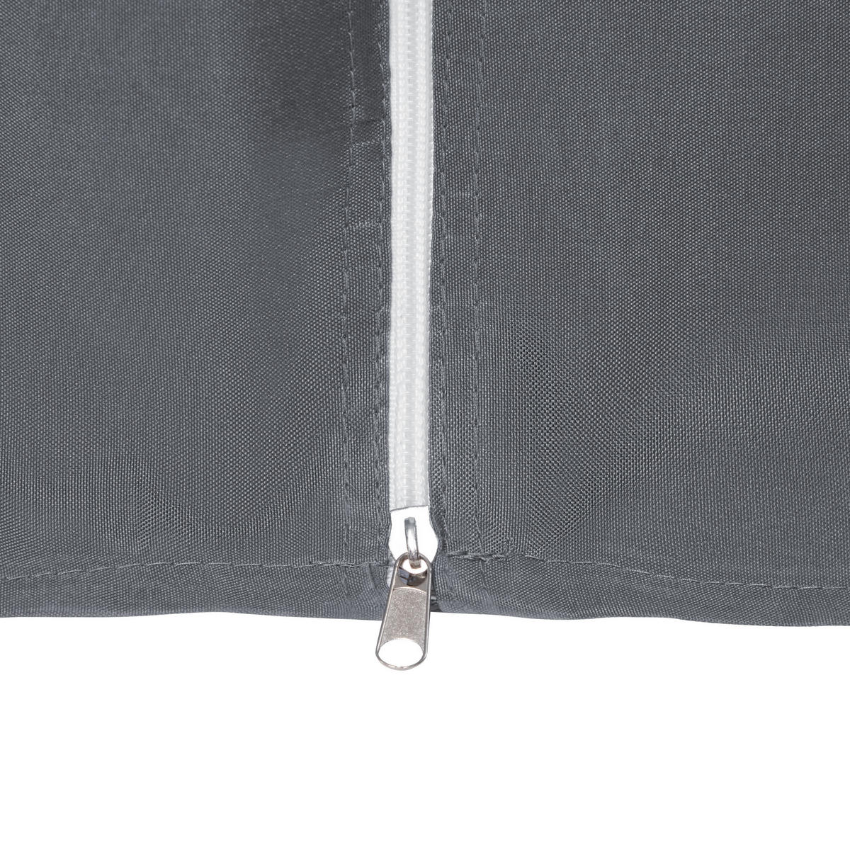 PAVILLON Stahl graphitgrau ⌀ 350 cm Portel - Schwarz/Grau, Metall (350/270/350cm) - Beliani