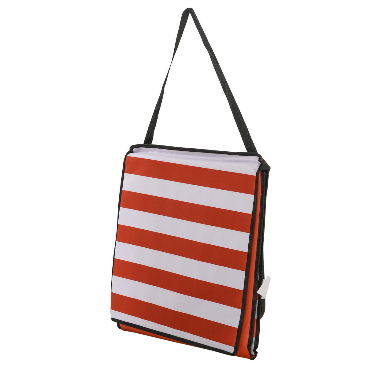 STRANDLIEGE, klappbar, verstellbare Rücklehne, Tragegurt, weiche Polsterung, Stahlrahmen, Rot, 142x51x40cm - Rot, Metall (142/40/51cm)