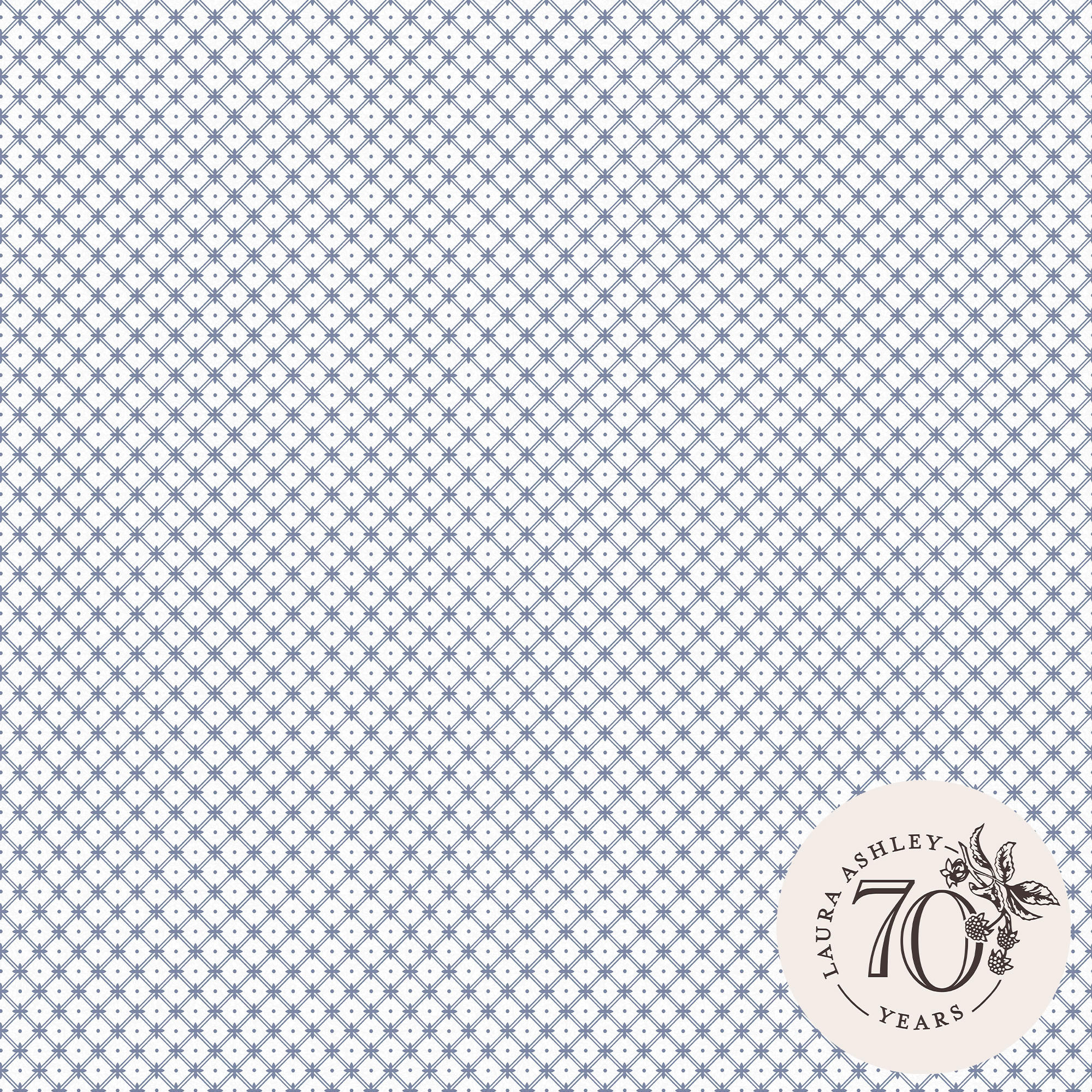 VLIESTAPETE Flechtwerk Dunkles Meeresspray Blau | Blau Weiß | Karomuster| 10mx52cm - Blau, Papier/Kunststoff (52/1000cm) - Graham & Brown