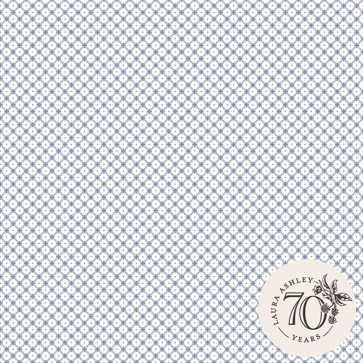 VLIESTAPETE Flechtwerk Dunkles Meeresspray Blau | Blau Weiß | Karomuster| 10mx52cm - Blau, Papier/Kunststoff (52/1000cm) - Graham & Brown