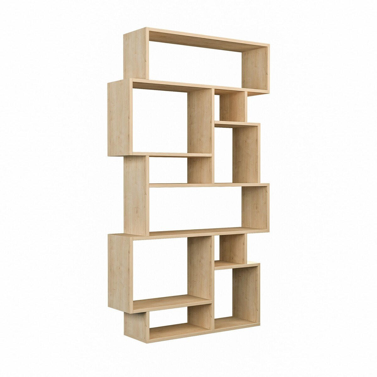 BÜCHERREGAL mit Fächern 96/25/168 cm - Eichefarben, Holzwerkstoff (25.5/168.5/96cm) - Calicosy