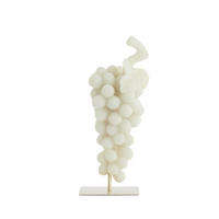 ORNAMENT Traube Weiß 15/13/35 cm - Weiß, Kunststoff (13/35/15cm) - Light & Living