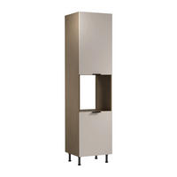 MIKROWELLENUMBAUSCHRANK D60PWN P/L – Sorento Beige – Beige / Eiche - Eichefarben/Beige, Holzwerkstoff (60/247/58cm) - ROYAL24_MARKT