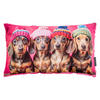 DEKOKISSEN Crazy Dackel - Pink, Textil (50/30/8cm) - Magma Heimtexx