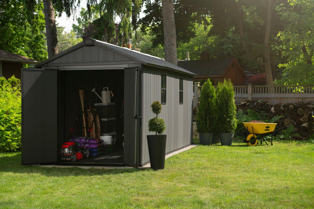 GARTENHAUS Newton - Grau, Kunststoff (230/246/476cm) - Keter