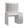SCHMINKTISCH Adela Weiß 115 cm mit LED-Spiegel - Weiß, Holzwerkstoff (115/76.4/55cm) - Vicco