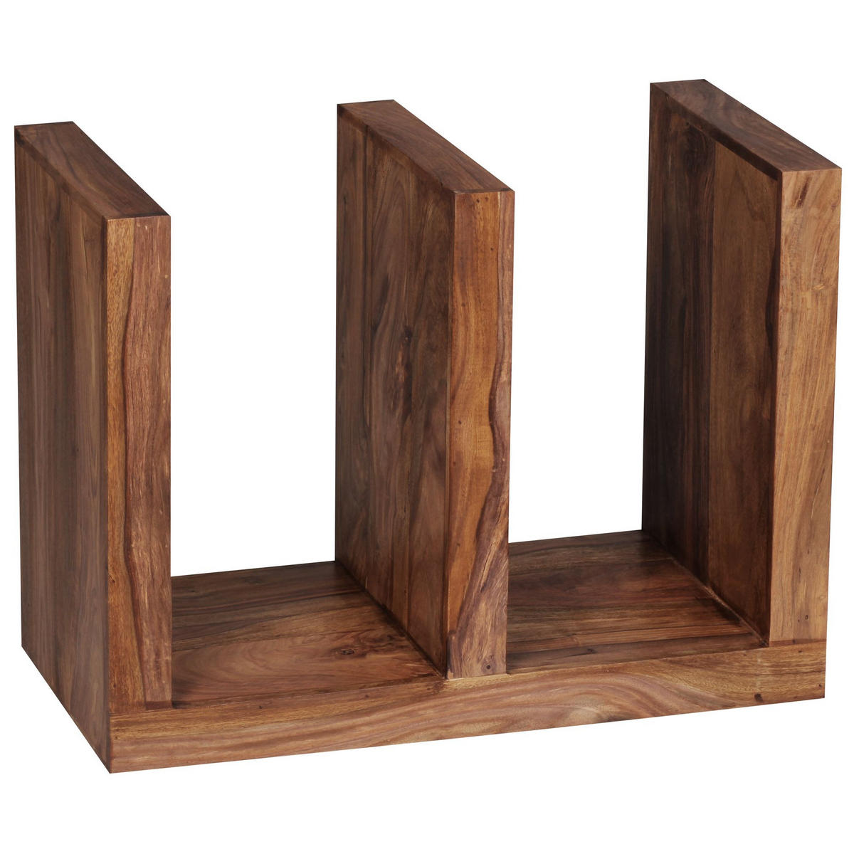 BEISTELLTISCH Massivholz E Cube Landhausstil Design MUMBAI, Dunkelbraun 30x45x60 cm - Dunkelbraun/Braun, Holz (45/30/60cm) - KADIMA DESIGN