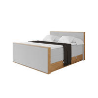 BOXSPRINGBETT LOLLI9 -Z-KING 120x200 - H3/H4 Hellgrau - Hellgrau, Holzwerkstoff (120/200cm) - ALTDECOR