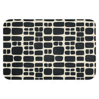 WC PŘEDLOŽKA Moderní - organické - černé 60x40 cm - antracitová, textil/plast (60/1cm) - OnlyWow