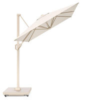 AMPELSCHIRM eckig 3 x 2 m Voyager T¹ Basic 360° kippbar creme/sand - Creme, Metall (200/300cm) - Platinum