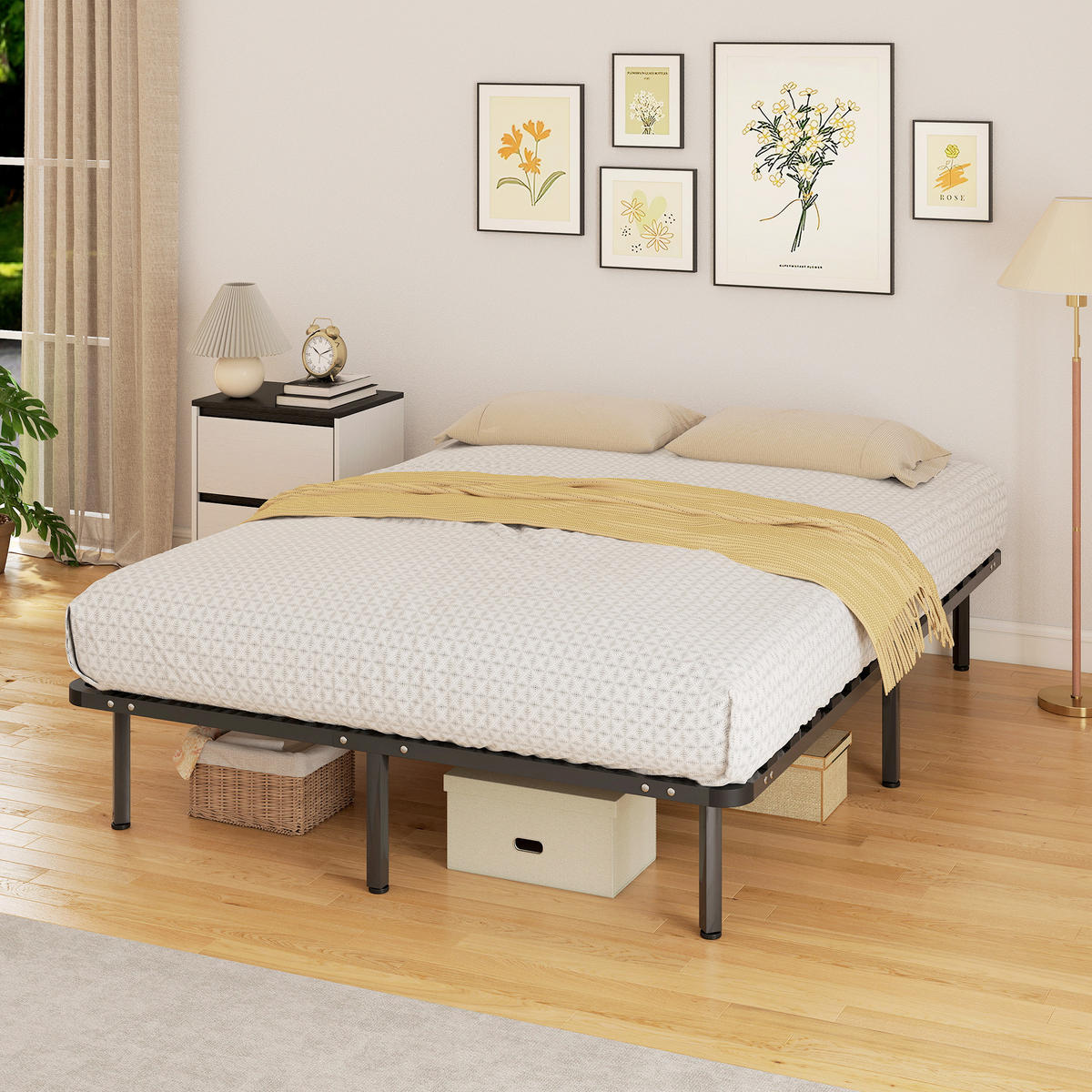 BETT 140x190 cm DE-14656mit Stauraum Schwarz - Schwarz, Holzwerkstoff (140/190cm) - ComfortXL
