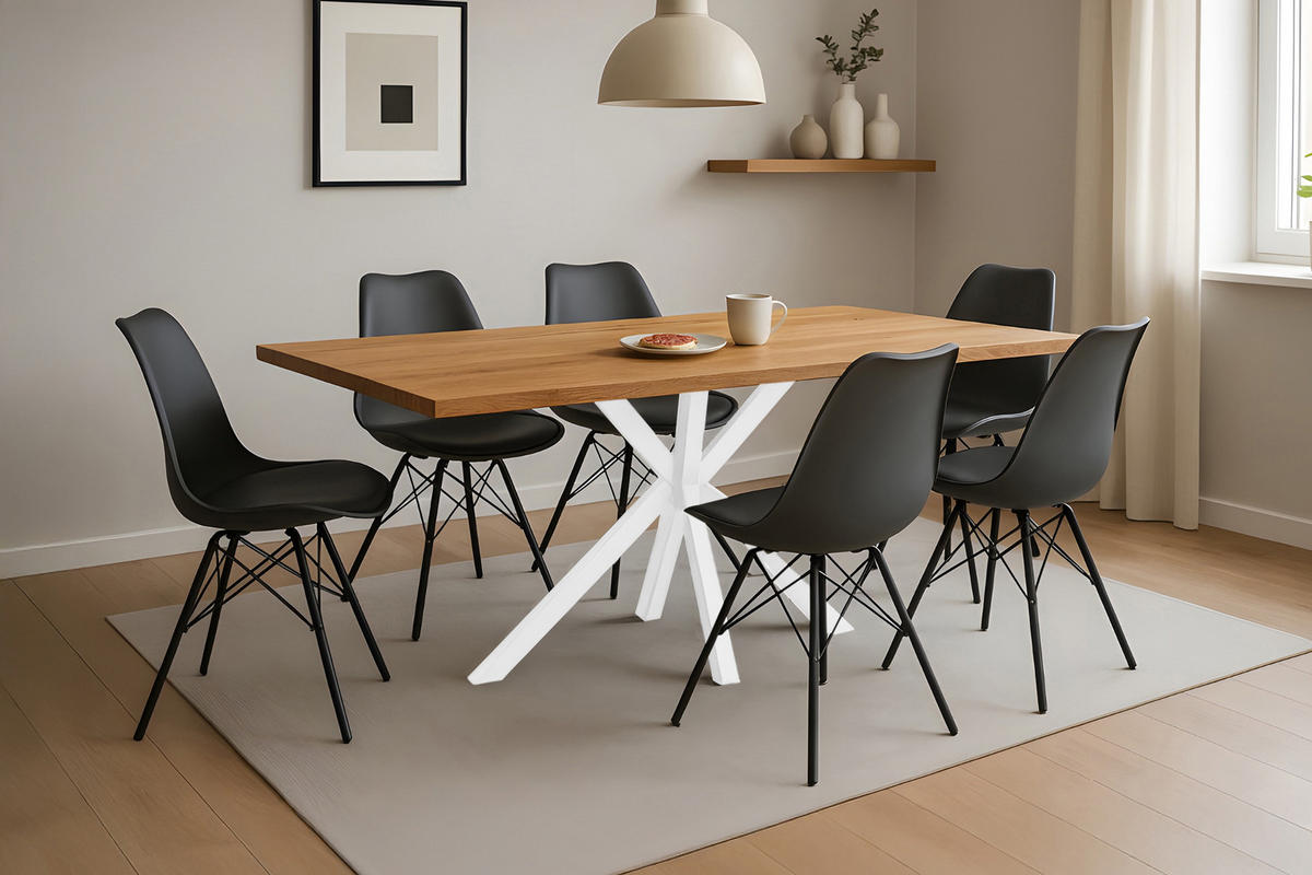 ESSTISCH SALVADOR - Eichefarben/Beige, Holz (100/220/77cm) - SAM