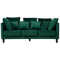 3-SITZER-SOFA Samtstoff Grün Fenstad - Hellgrün, Textil (200/97/95cm) - Beliani