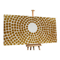 ÖLGEMÄLDE XXL Gold 200/100 cm - Goldfarben/Weiß, Holz/Textil (6.68/100cm) - KUNSTLOFT