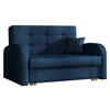 SCHLAFSOFA Viva Gold II - Braun/Dunkelblau, Holz/Textil (133/85/98cm) - MIRJAN24