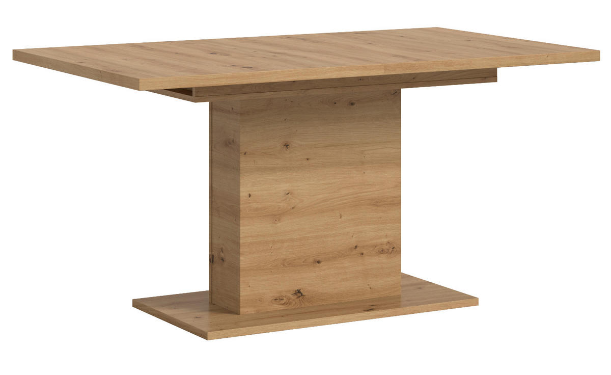 ESSTISCH Eiche Artisan, Küchentisch ausziehbar 150 - 190 cm - Eiche Artisan, Holzwerkstoff/Metall (150/90/76cm) - Inn.Furn