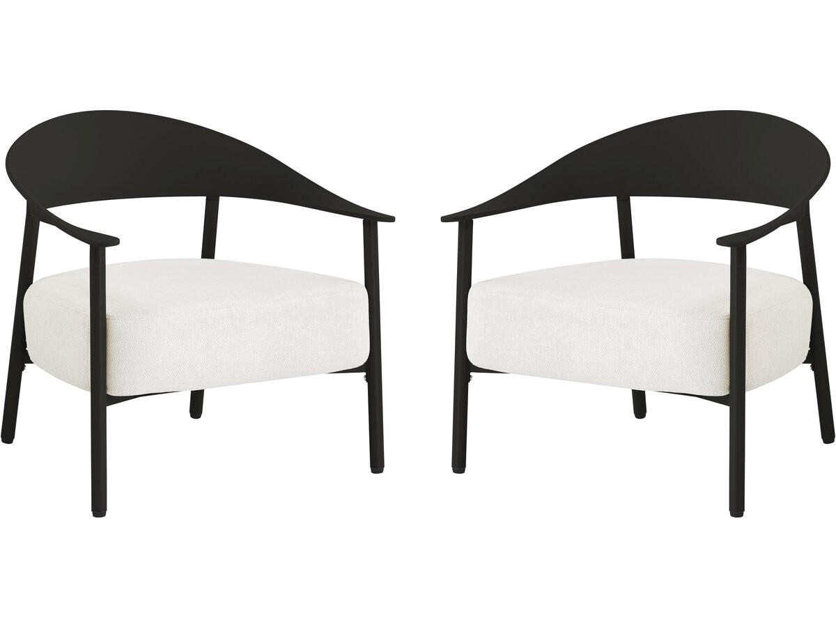 GARTENSESSEL céora Schwarz - Schwarz, Metall (73/76/69cm) - Habitat Garten