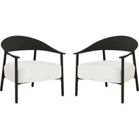 GARTENSESSEL céora Schwarz - Schwarz, Metall (73/76/69cm) - Habitat Garten