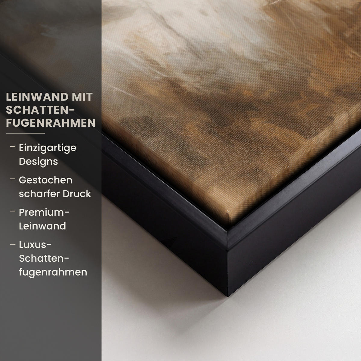 LEINWAND Bilder mit Rahmen - Jesus - Kniend - Waldlandschaft - Betend - 60x40 - Beige, Textil (60/40cm) - MuchoWow