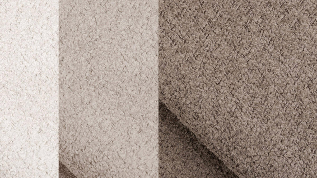 ECKSOFA CALME 5-Sitzer, beige und écru - Beige, Holz/Textil (294/229cm) - Courtois Laville