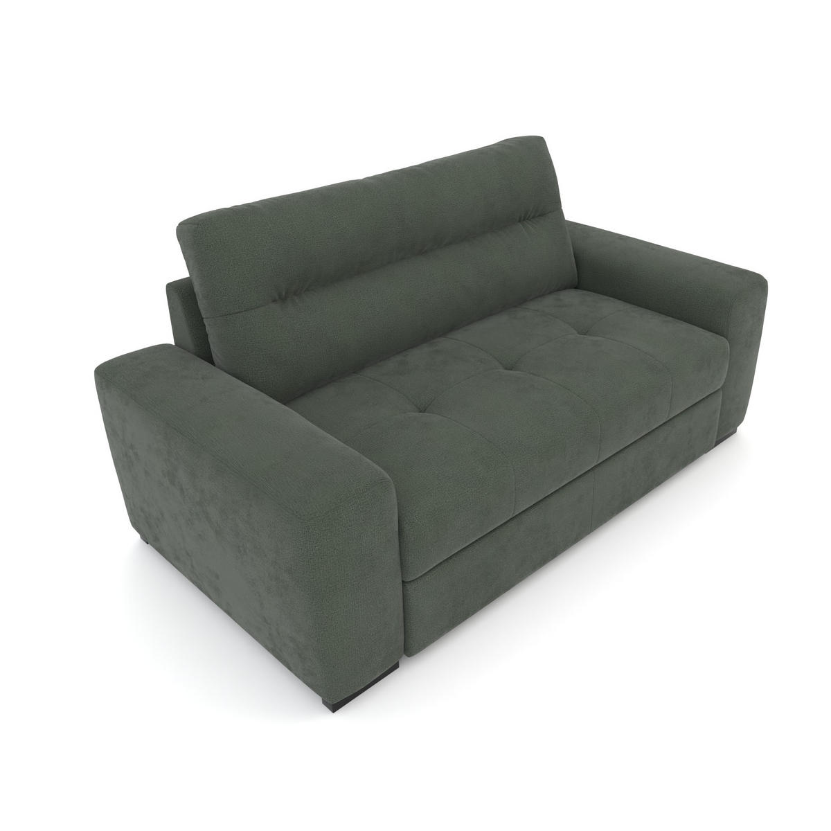 2-SITZER Carlisle Chenille Grün 183/97/93 cm - Waldgrün, Kunststoff/Textil (183/93/97cm) - foamnova