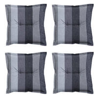 SITZKISSEN Victoria 50/50 cm 4er-Set - Grau, Textil (50/5/50cm) - Madison