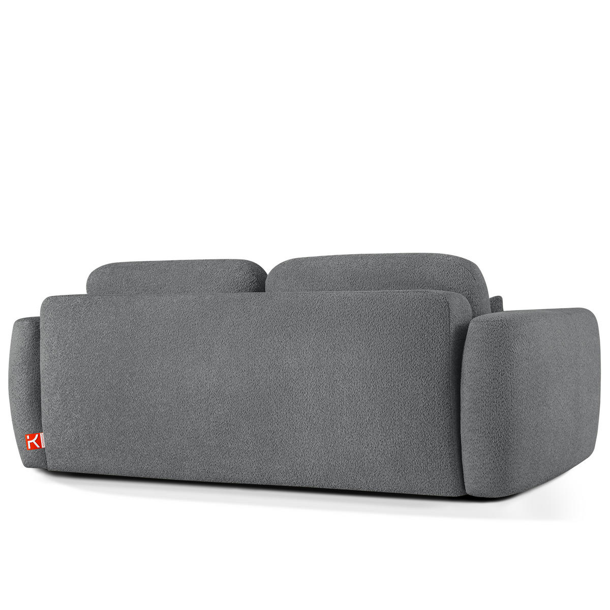 SITZGARNITUR ELOSA - Dunkelgrau, Holz/Textil (245/85/115cm) - KONSIMO®