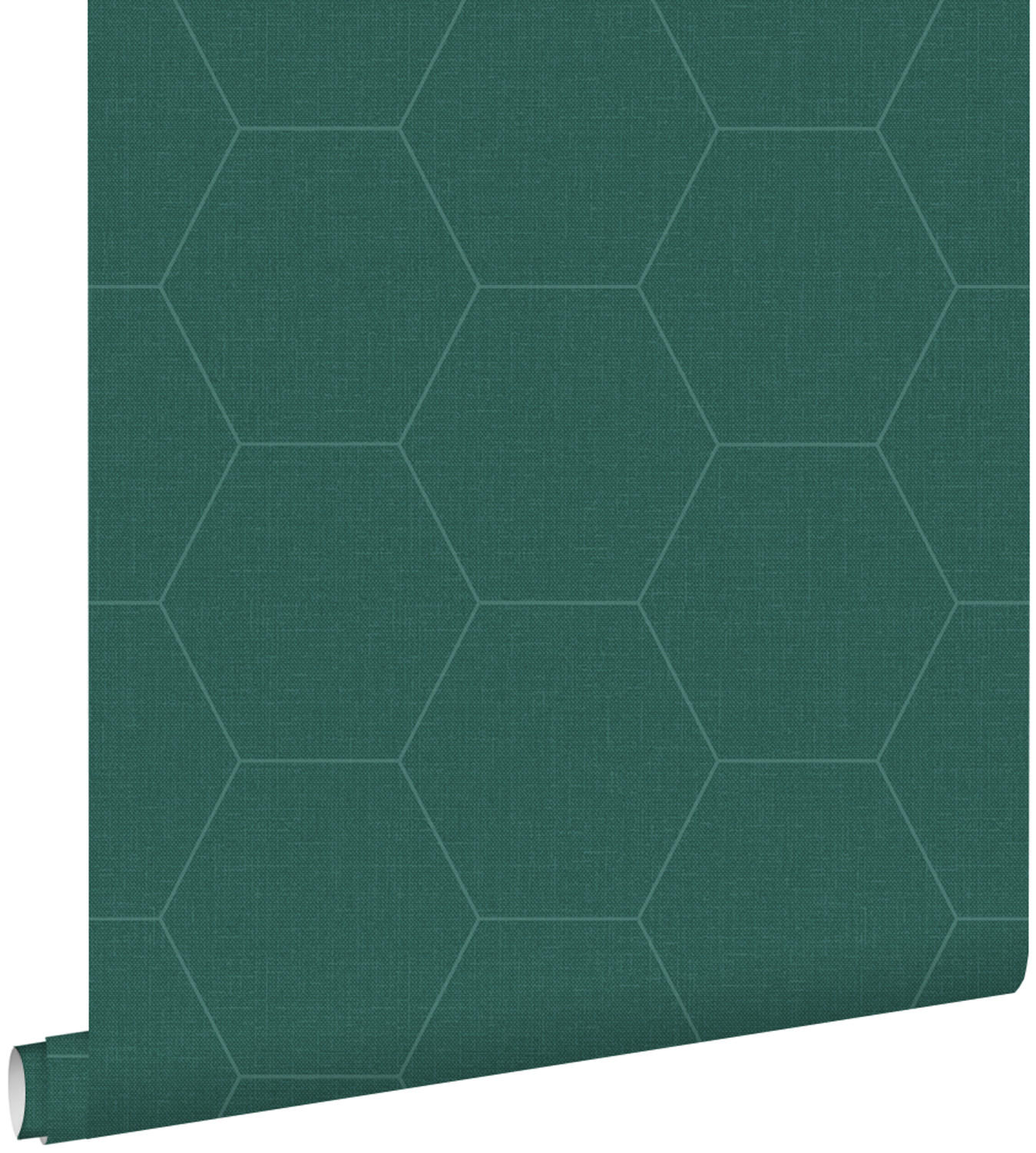 TAPETE Wabenmuster 53 cm x 10.05 m - Grün, Papier (53/1000cm) - ESTAhome