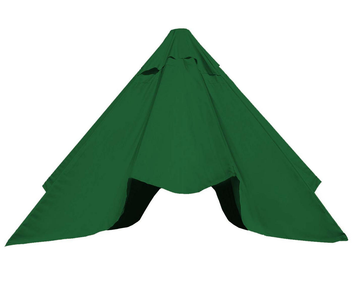 ERSATZ-BEZUG SONNENSCHIRM Dunkelgrün - Dunkelgrün, Textil (490/490cm) - MCW