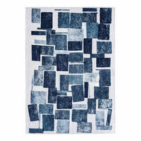 TEPPICH In-/Outdoor Flachgewebe SQUARY Blau 240 x 340 cm - Blau, Textil (240/340cm) - Novatrend