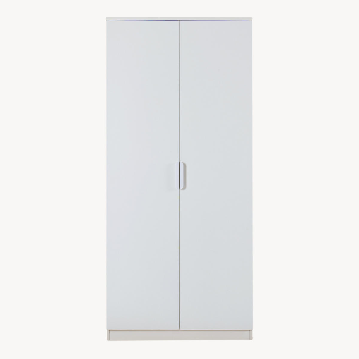 KLEIDERSCHRANK Eiselfing - Weiß, Holzwerkstoff (80/176/52cm) - [en.casa]