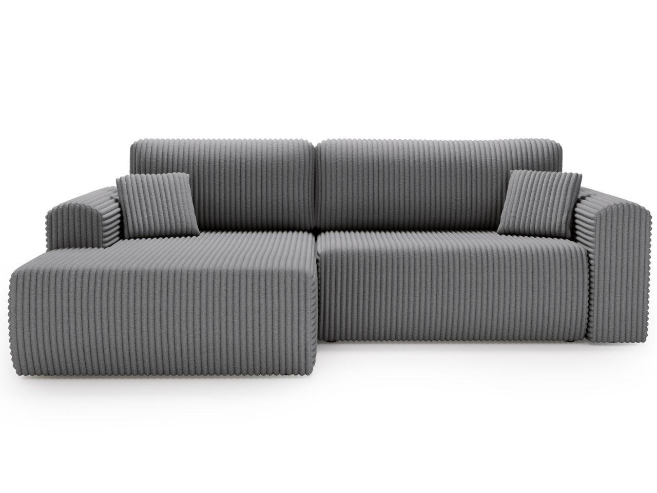 Graingold Ecksofa Dunkelgrau 257x177 cm