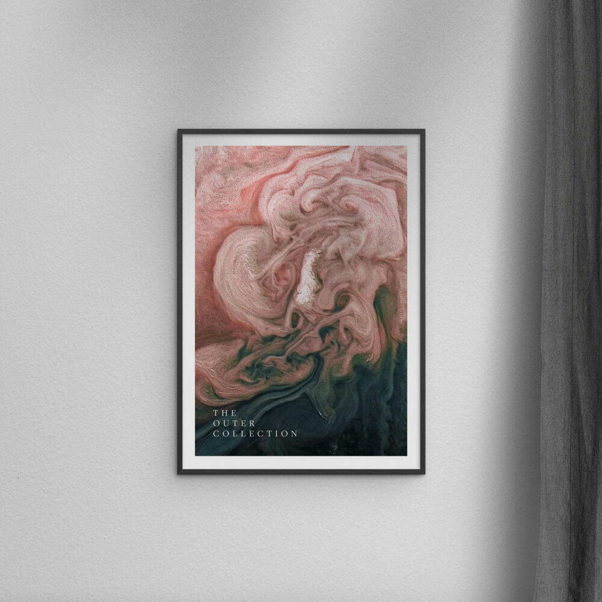 POSTER mit Rahmen Arch Atelier - The Outer Collection – 003 - Pink/Schwarz, Holz/Papier (30/40cm) - Poster&Frame