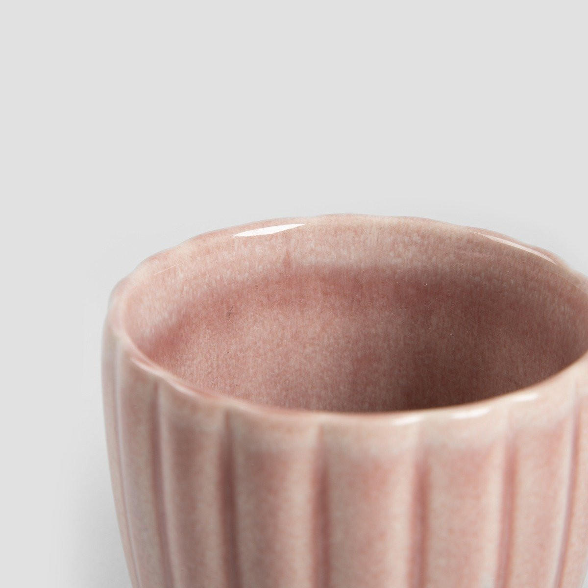 BECHER Melida ohne Henkel rosa 0,2 l 6er-Set - Rosa, Keramik (0.2L) - Homla