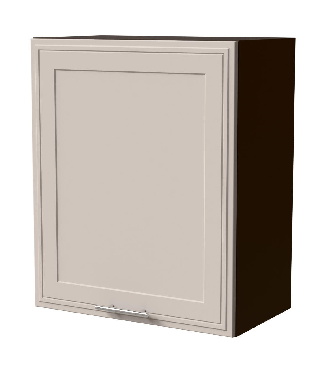 HÄNGESCHRANK Salo W2/60 Lava / Kaschmir Matt 60 / 32,5 / 72cm - Kaschmir/Dunkelgrau, Holz/Holzwerkstoff (60/72/32.5cm) - Feldmann-Wohnen