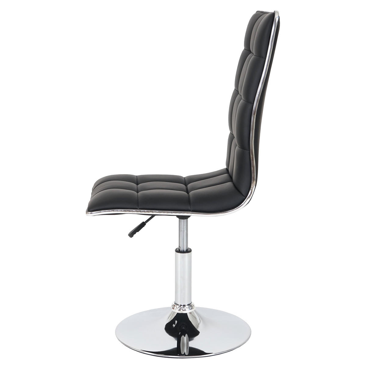 ESSZIMMERSTUHL 2er-Set 103x43x54cm Sitzhöhe 41cm Kunstleder Schwarz - Schwarz, Kunststoff (43/103/54cm) - CHEFGASTRO