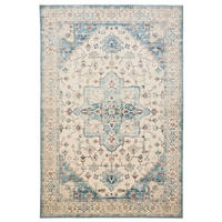 VINTAGE-TEPPICH Miray waschbar 120/170 cm - Blau/Multicolor, Kunststoff (120/170cm) - benuta Nest