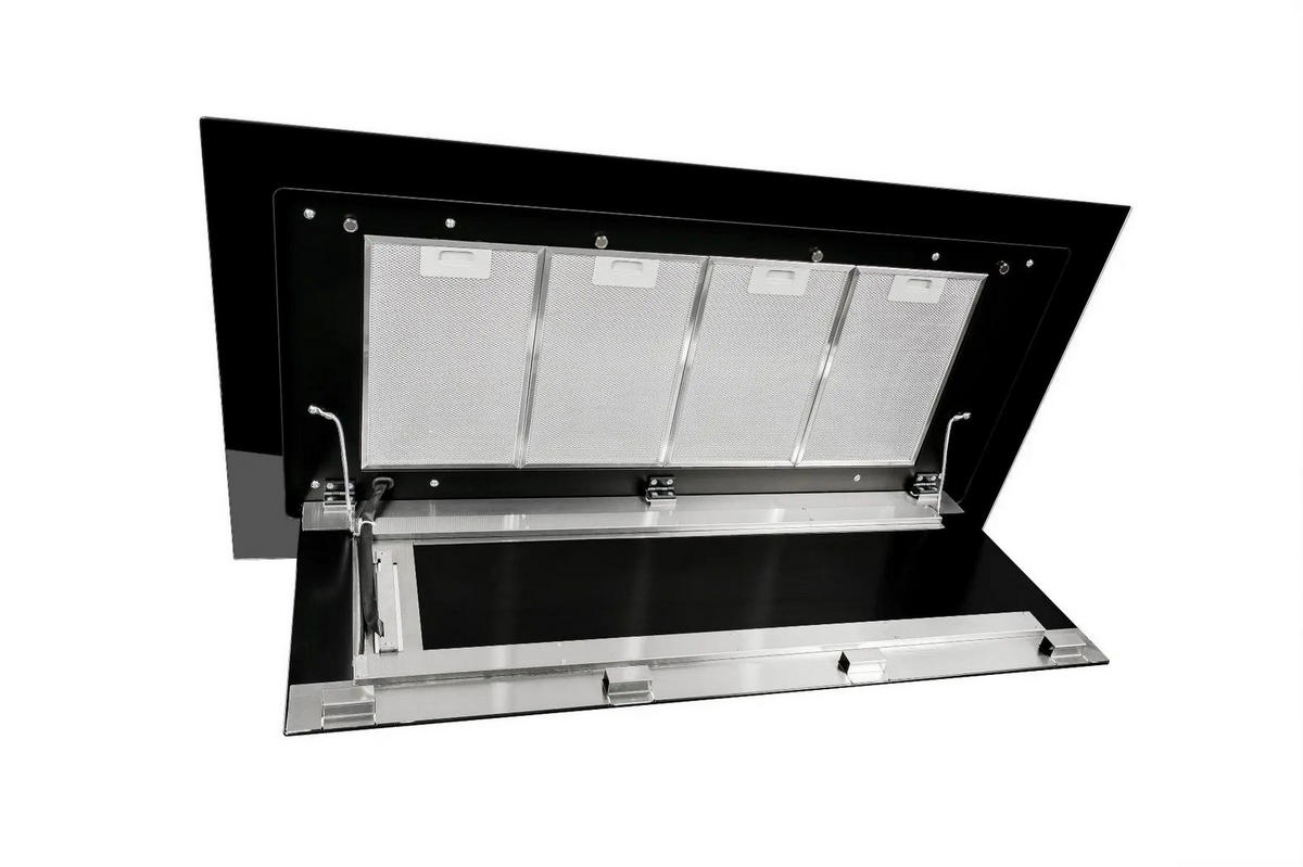 DUNSTABZUGSHAUBE GCH C 341 90 BL 90 cm Schwarz - Schwarz, Metall (90/10/60cm) - Gurari