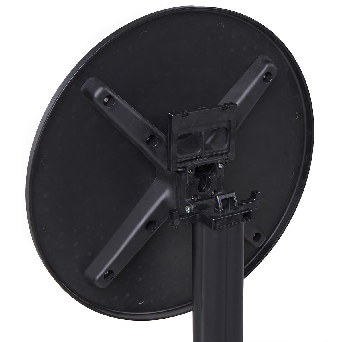 GARTEN-BARTISCH 60/60 cm Schwarz Legrena - Schwarz, Kunststoff (60/60/111cm) - Beliani