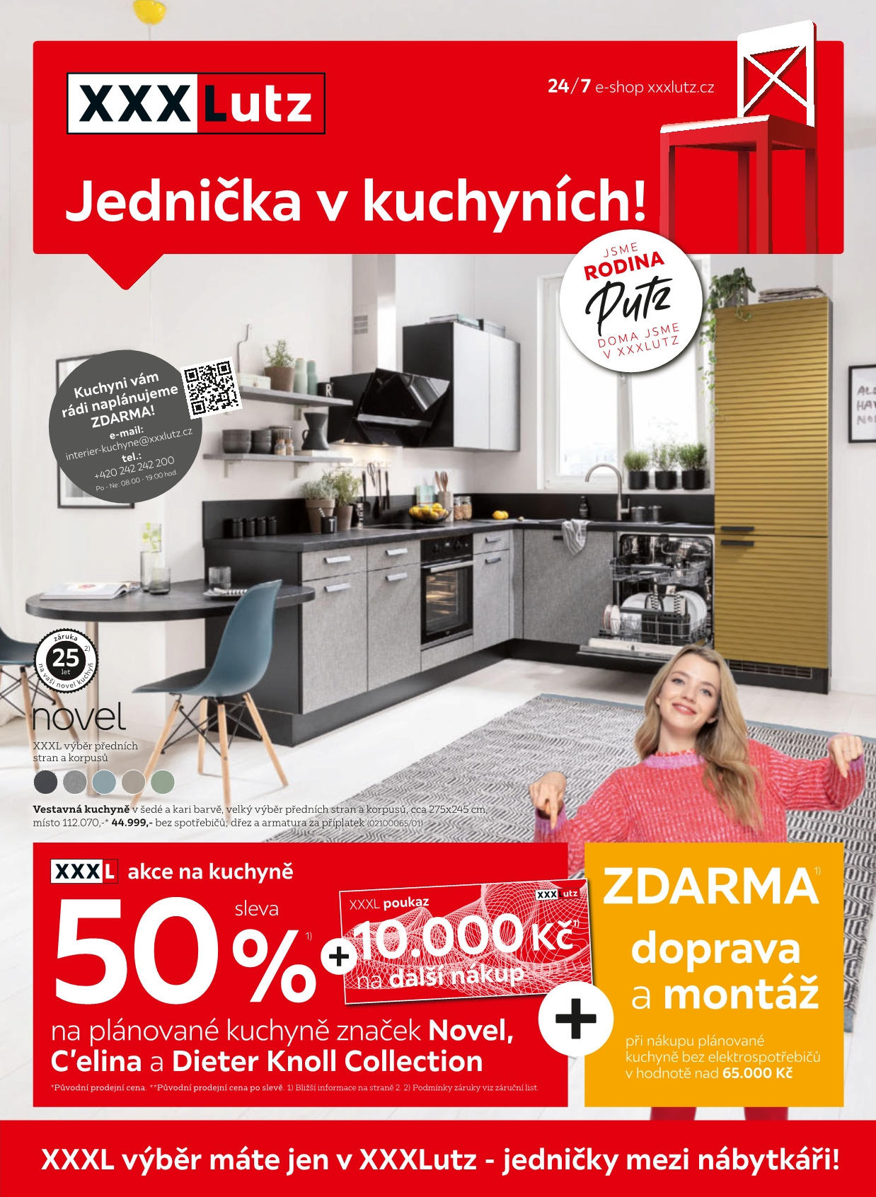 Sleva 50 % na plánované kuchyně