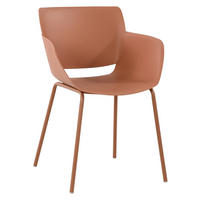 STUHL Kunststoff Terracotta - Terra cotta, Kunststoff/Metall (58/80/54cm) - CLP