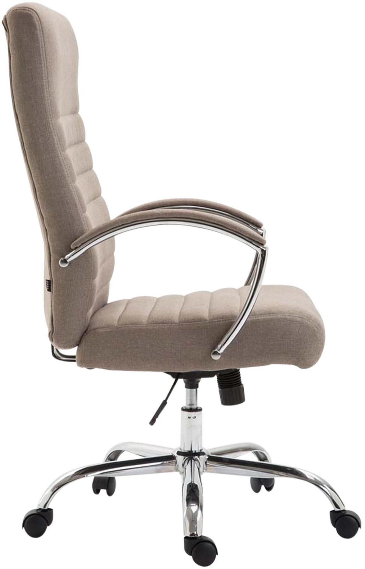 CHEFSESSEL Stoff Taupe - Taupe, Textil/Metall (60/110/68cm) - CLP