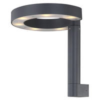 LED AUSSEN-WANDLEUCHTE ALU Grau Satiniert - Anthrazit, Metall (20/22/22.5cm) - Globo Lighting